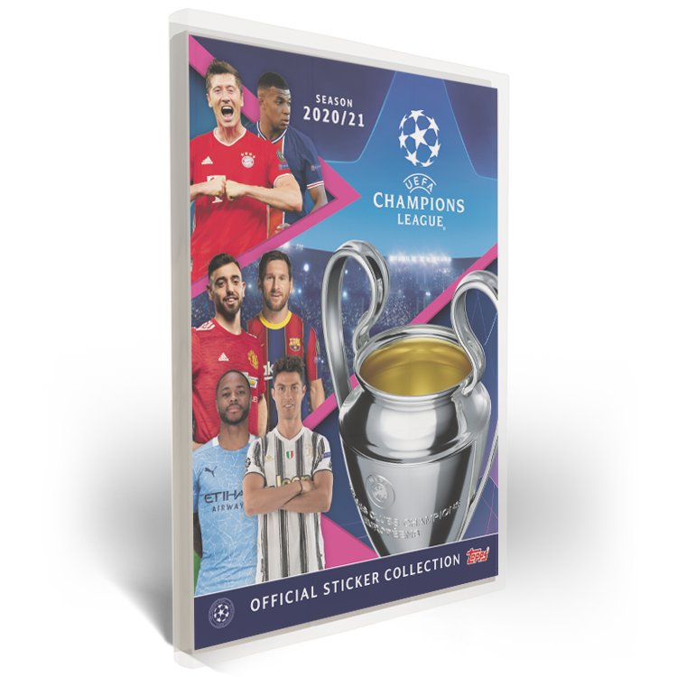 Album na fotbalové samolepky Topps Champions League 2020/21