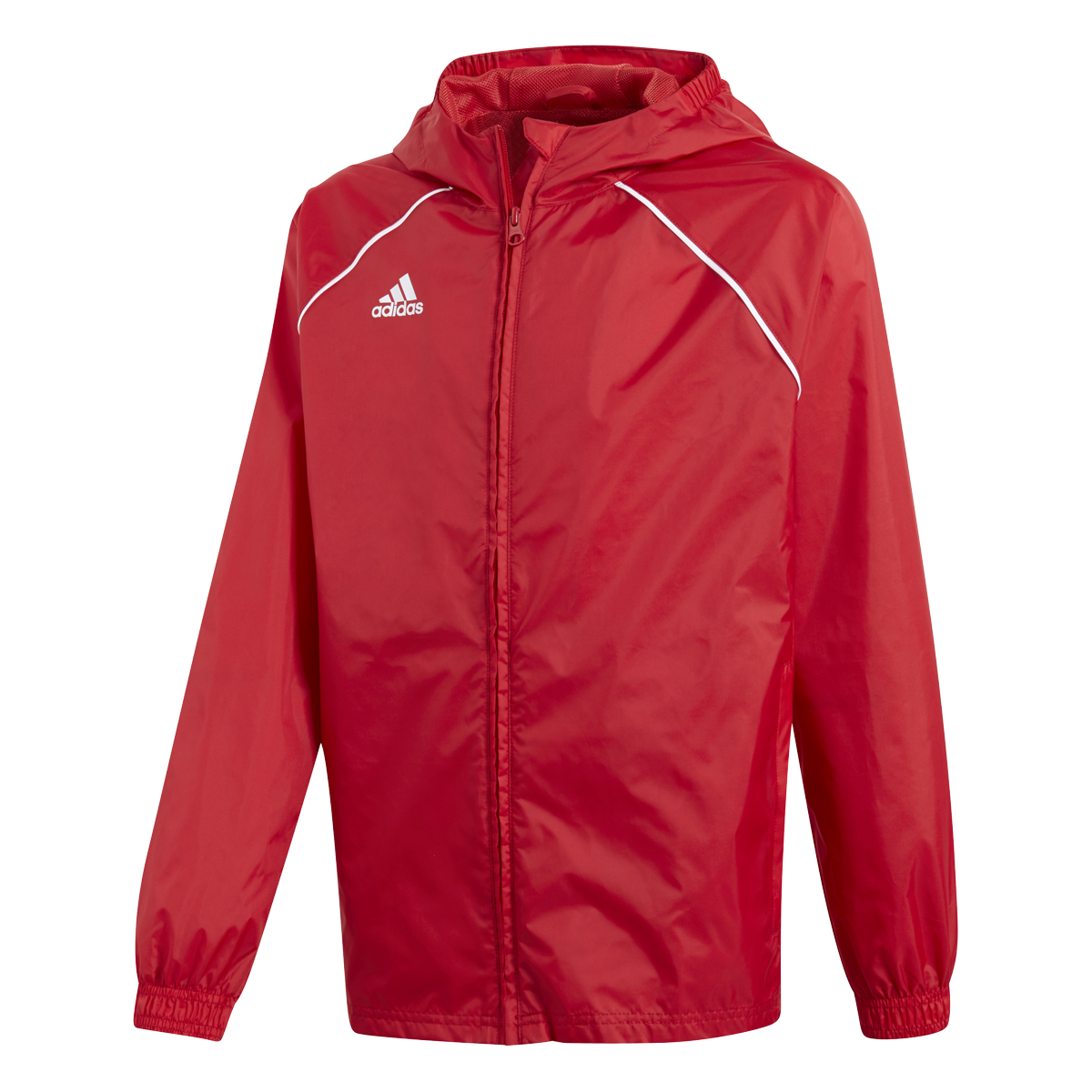 Adidas Core 18 Rain Jacket červená UK Junior L Dětské