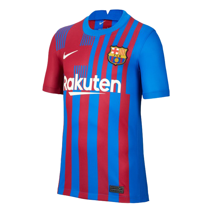 Nike FC Barcelona domácí 2021/2022 červená/modrá UK Junior XS Dětské