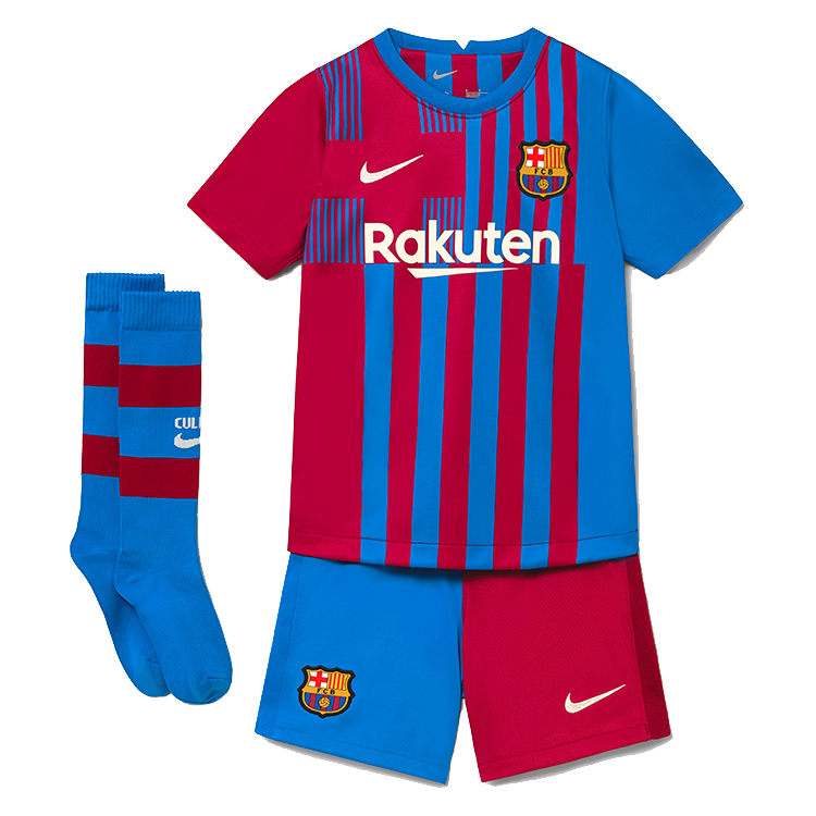 Nike FC Barcelona domácí 2021/2022 červená/modrá UK Baby M Dětské