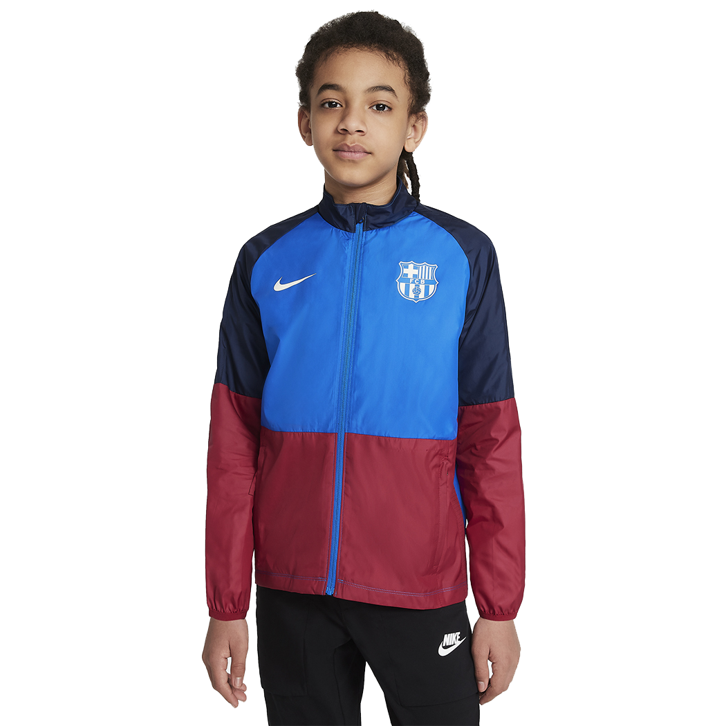 Nike FC Barcelona Academy AWF modrá/vínová UK Junior L Dětské