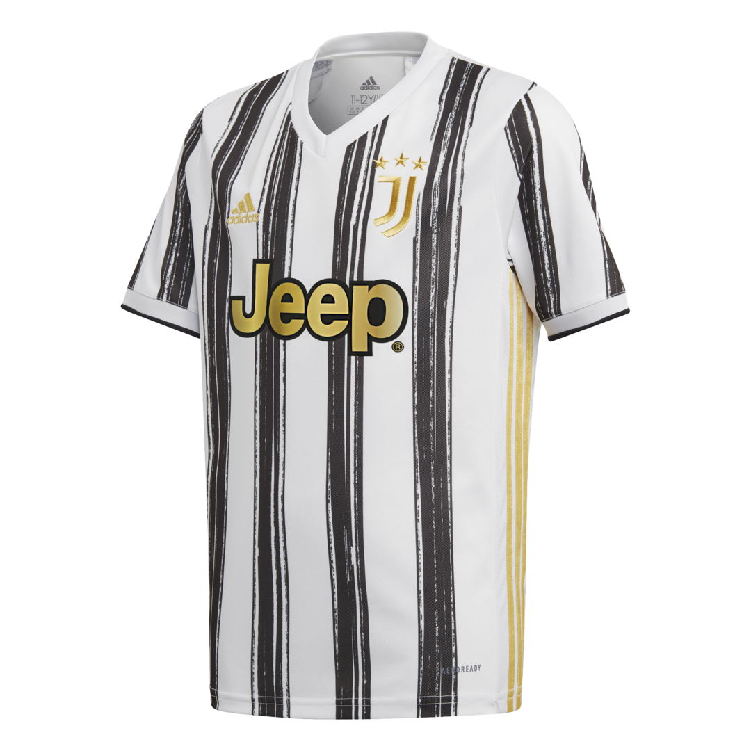 Adidas Juventus FC domácí 2020/2021 bílá/černá/zlatá UK Junior XS Dětské