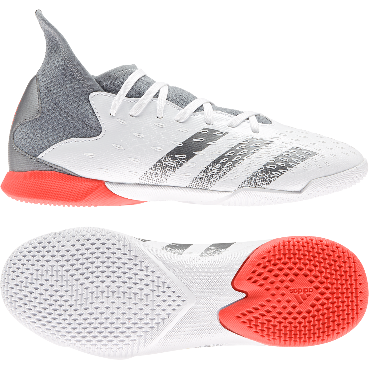 Adidas Predator Freak .3 IN bílá/šedá/červená EUR 31 1/2 Dětské