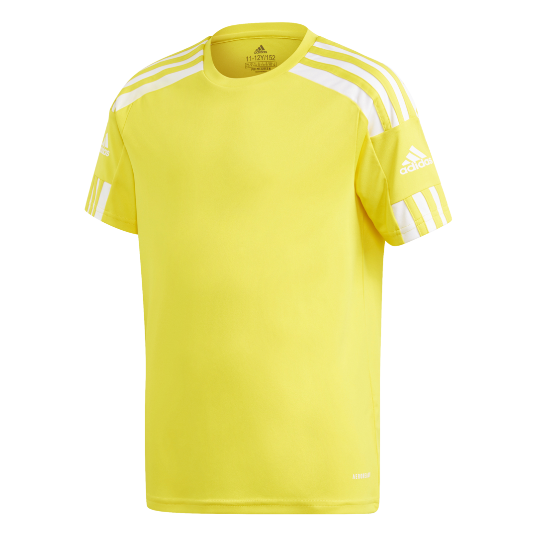 Adidas Squadra 21 krátký rukáv žlutá/bílá UK Junior S Dětské
