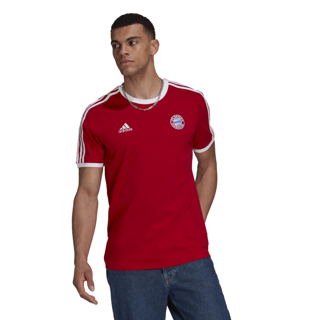 Adidas FC Bayern Mnichov 3-Stripes červená UK M Pánské