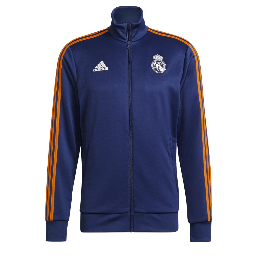 Adidas Real Madrid 3S Track Top modrá/oranžová UK XL Pánské