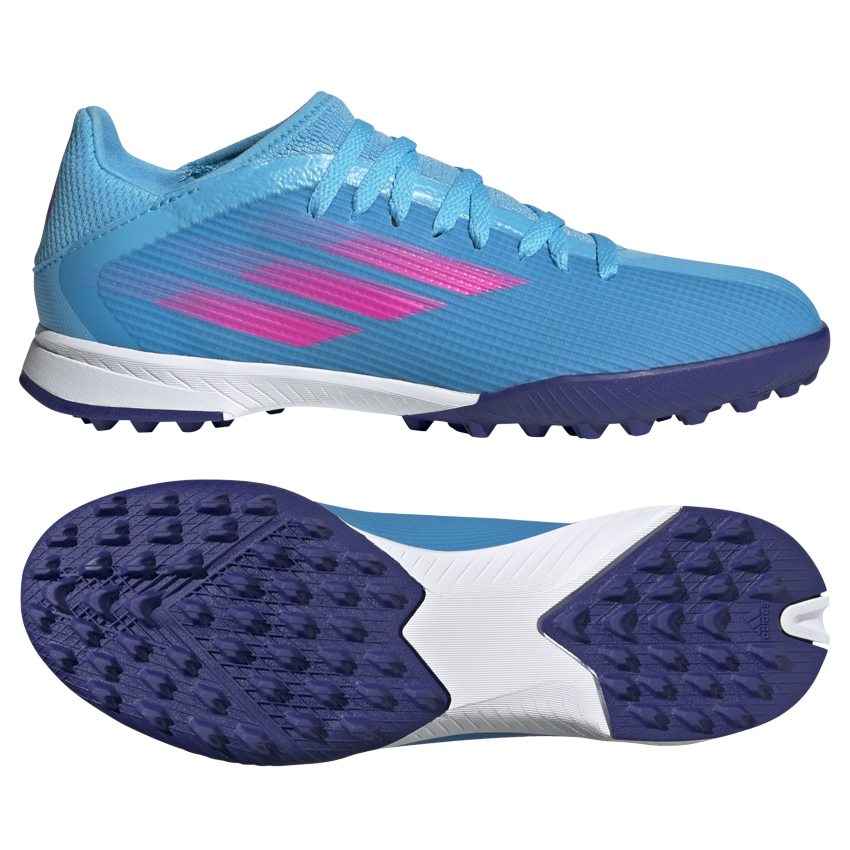 Adidas X Speedflow.3 TF světle modrá/růžová EUR 38 Pánské