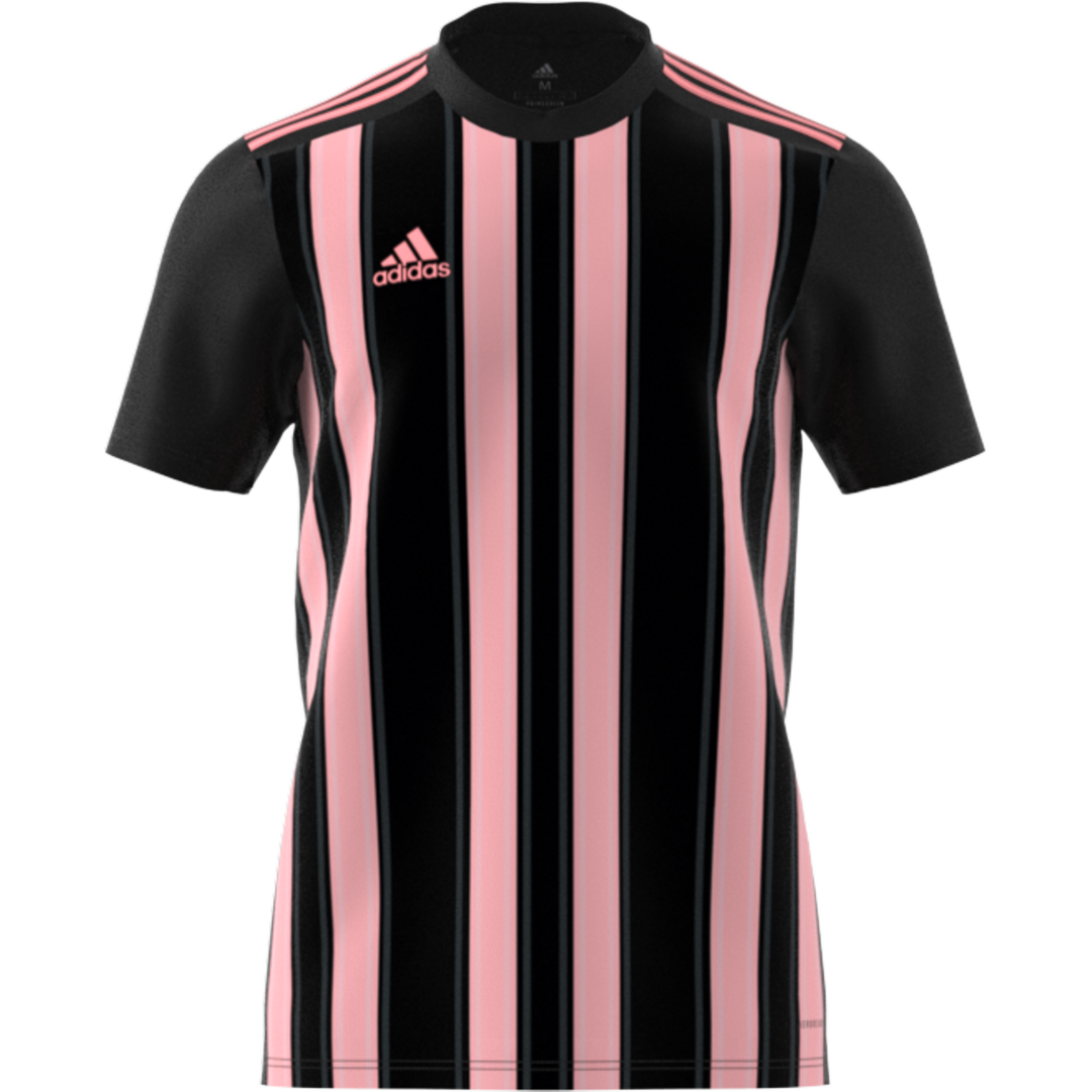 Adidas Striped 21 krátký rukáv černá/růžová UK L Pánské