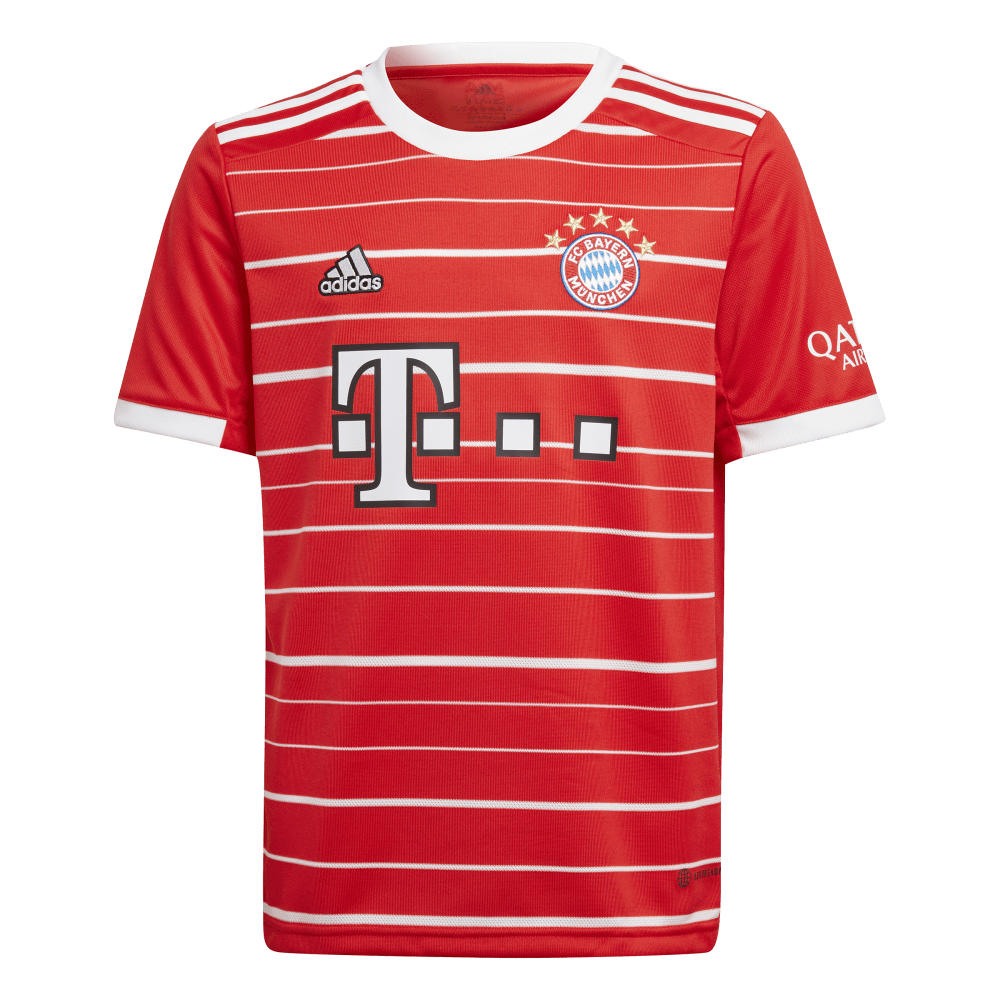 Adidas FC Bayern Mnichov domácí 2022/2023 červená/bílá UK Junior XL Dětské
