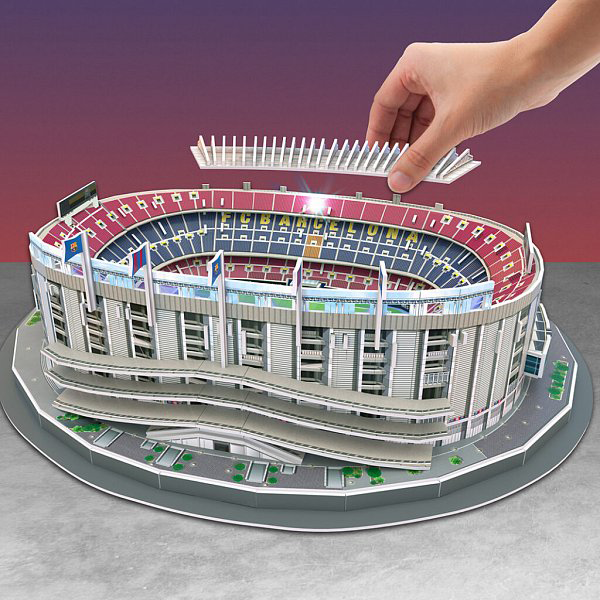 3D Puzzle LED Version - Fotbalový stadion Santiago Bernabéu Real Madrid